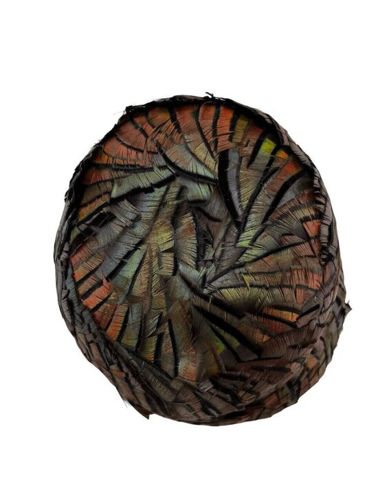 Vintage Womens Cloche Hat Peacok Feathers Irridescent G Howard Hodge Jr Flapper